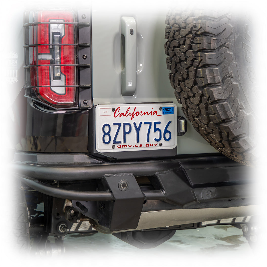 Turn Offroad License Plate Relocation Bracket