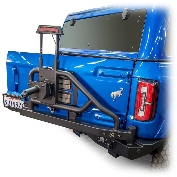Turn Offroad Rear Bumper with Integrated Swing-Out Tire Carrier