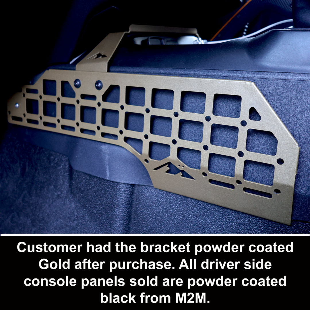 Mountains2Metal Center Console MOLLE Panel - Driver’s Side