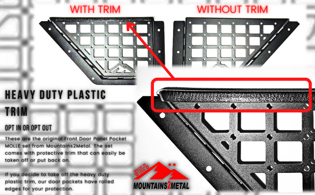 Mountains2Metal Front Door Pocket MOLLE Panel Set